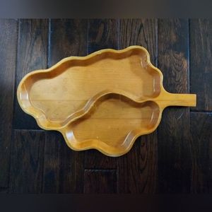 Stanwood Tray -- wooden divided serving tray